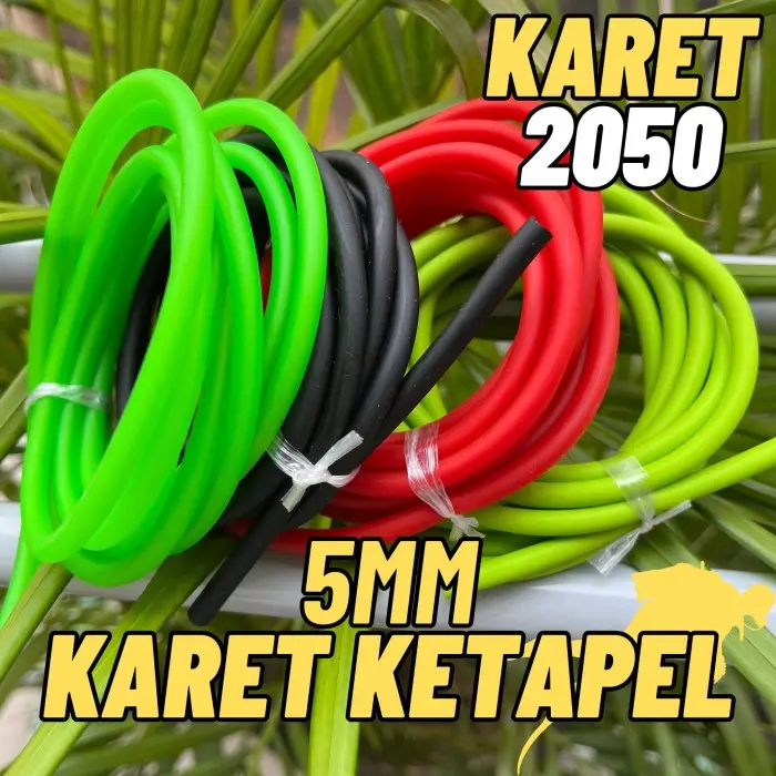 Karet 5mm panah burung Karet Tabung 1 Meter
