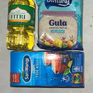 Paket 1 bks Gula bintang 220 gram + 1 btl minyak fitri 200gram + teh celup  sariwangi