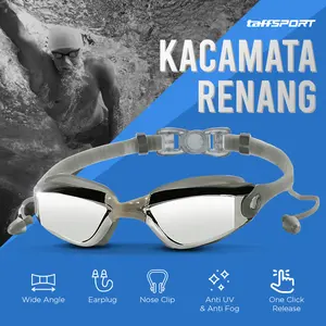 TaffSPORT Kacamata Renang dengan Penutup Telinga dan Hidung - A380