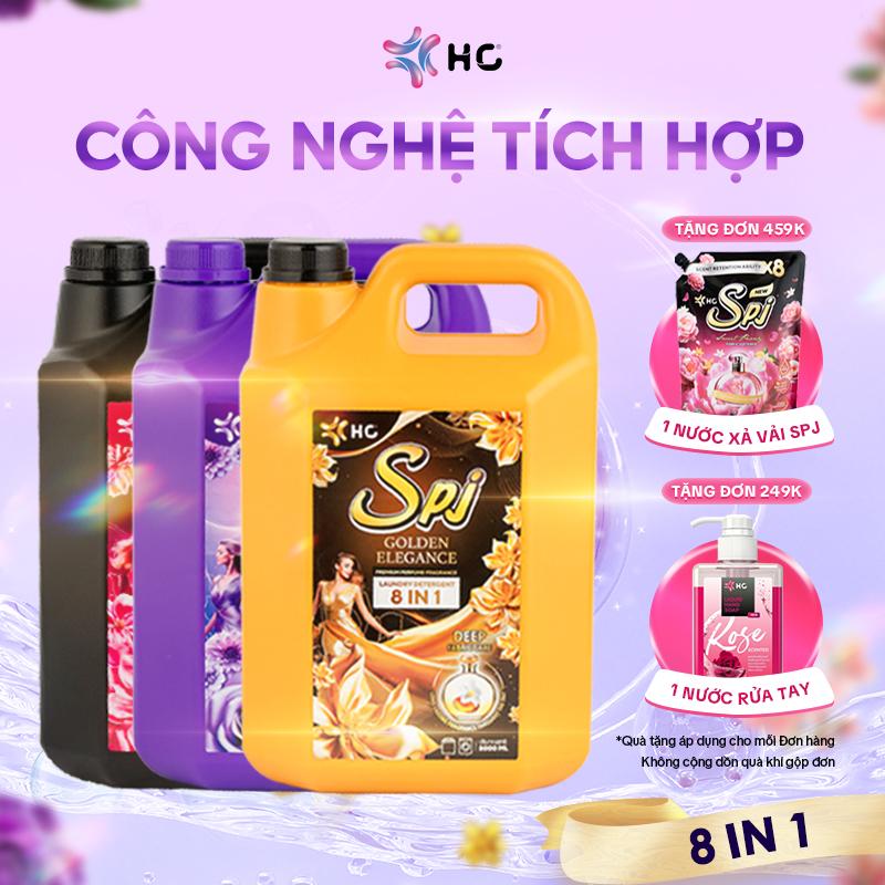   CAN 5L Tặng Quà  Nước Giặt Xả Thái Lan HC SPJ – Bản Mới 8 Trong 1 Cải Tiến Nhiều Mùi Hương Sạch Sâu Đánh Bay Vết Bẩn Lưu Hương 24h An Toàn Cho Da Date Mới Nhất 