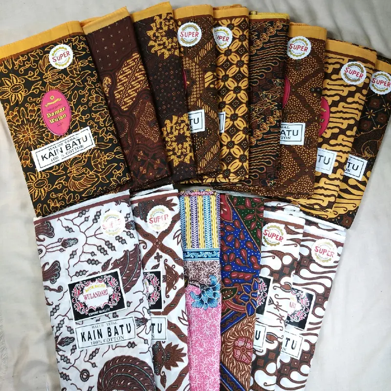 PAKET 2&4 PCS KAIN JARIK PANJANG MURAH  KAIN SAMPING KEBAT PANJANG / KAIN JARIK / KAIN PANJANG BAHAN KATUN BISA NYERAP AIR Aksesoris Batik 2