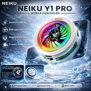 NEIKU Y1 PRO COOLER PENDINGIN PONSEL DENGAN 3 LEVEL & MODE AI + LED RGB TYPE-C