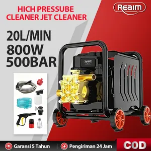 REAIM Jet Cleaner Mesin cuci Mobil Tekanan Tinggi Pressure washer Alat steam cuci mobil  Motor High Pressure Cleaner Alat