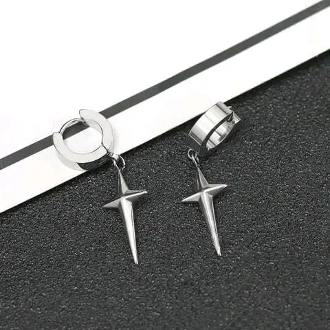 Anting Bintang Aeronshiki Terbaru Anti Karat dan Luntur untuk Pria dan Wanita - Earrings Hadiah 8