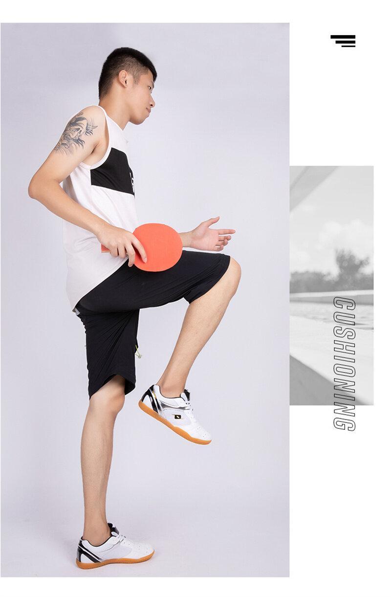 Product Introduction of Table Tennis Shoes for Men Breathable Mesh Badminton Shoes for Children Non-slip Couple Tennis Sport Shoes Unisex Volleyball Shoes Indoor Sneakers for Women Big Size 33-44 11