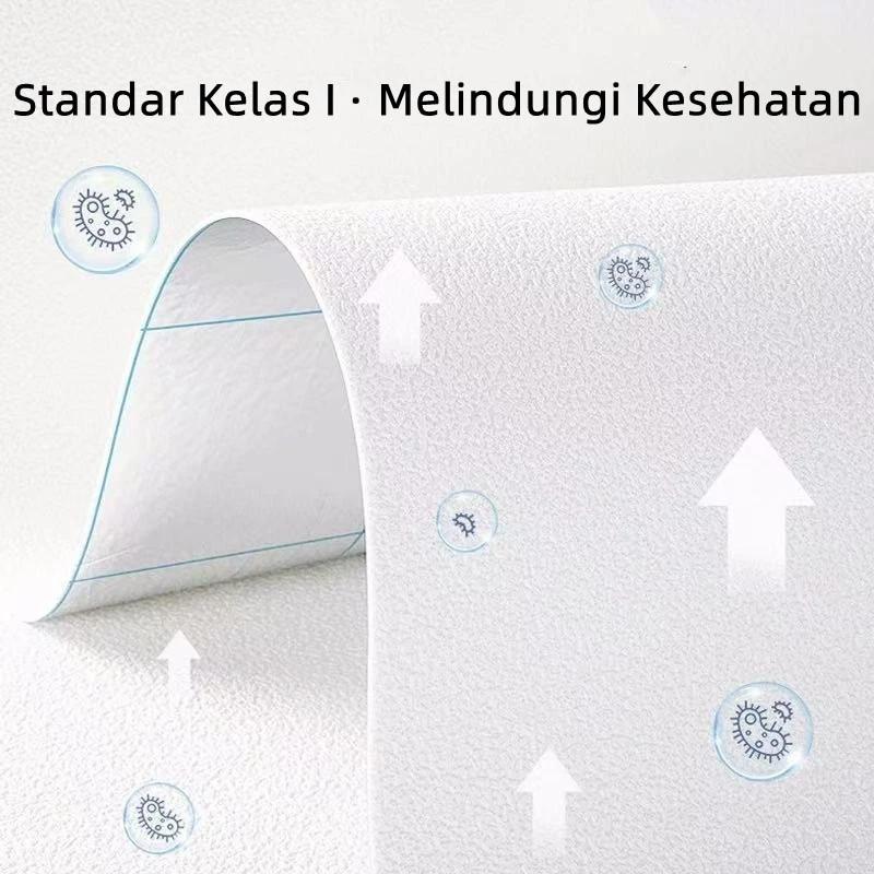 Gruper-Wallpaper foam Linen Roll Wallpaper Dinding form Dekorasi Kamar 280X50cm/2.5mm