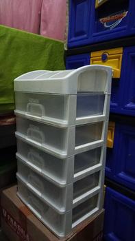 Product Review of Rak Kosmetik 5 Susun Laci Tarik Organizer Meja Rias Kamar Storage Serbaguna Plastik Putih Aesthetic Bagus from M**h 0