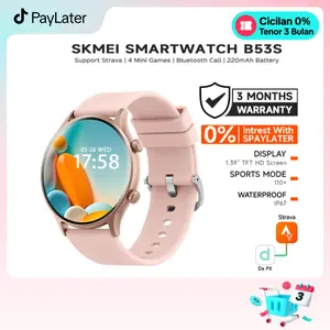 Live SKMEI B53S | Jam Tangan Pintar Fashion | fitness tracker | jam tangan wanita pria | bluetooth call | heart monitoring | smartwatch sports Buy 1 get 4