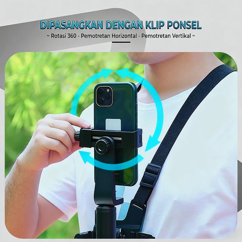 5PCS / 7PCS Set Tali Dada / Chest Strap Universal Dudukan HP Kamera Action yang Aman dan Anti-Getar Perlengkapan Vlog Lengkap 5PCS / 7PCS Set Tali Dada / Chest Strap Universal Dudukan HP Kamera Action yang Aman dan Anti-Getar Perlengkapan Vlog Lengkap