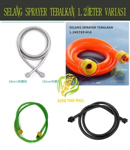 Selang Sprayer  Elektrik Manual Semprot Hama Knapsac Warna Hitam/Hijau/Abu Abu/Orange