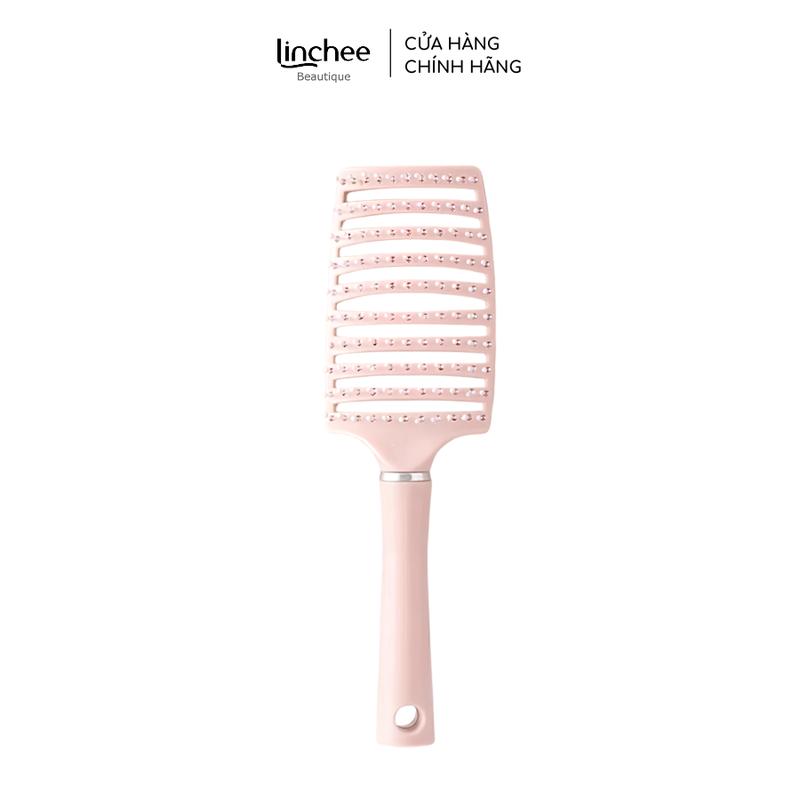 Lược gỡ rối , tạo kiểu chải tóc làm phồng tóc hình bán nguyệt mềm-LiteMart