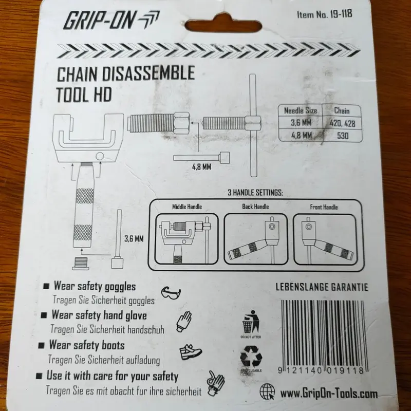 Alat Potong Rantai Motor 2 Pin Grip on - Tang Pemotong Rantai Motor Multi Fungsi Kendaraan 3