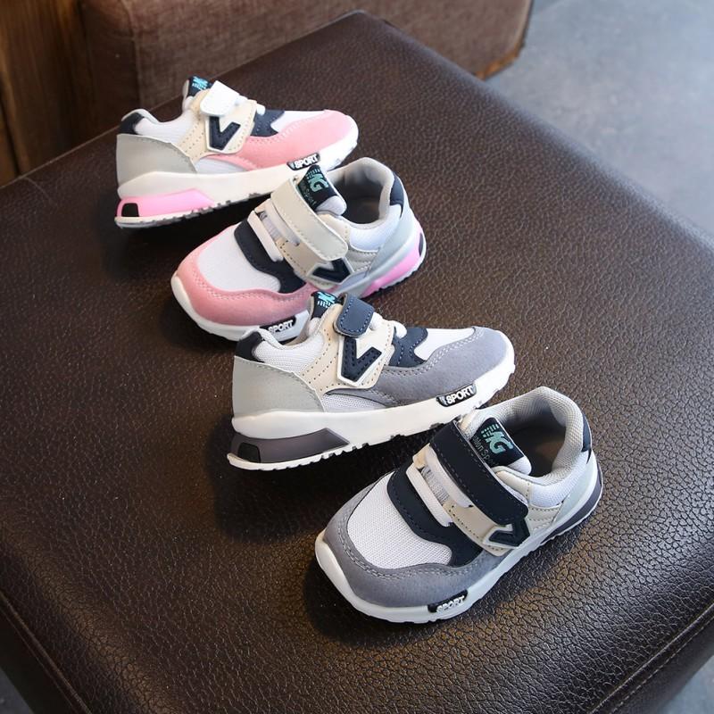 Product Introduction of 21-30 Size Kids Boys Girls Fashion Hook-Loop Casual Shoes Anti slip Soft Sneakers 55