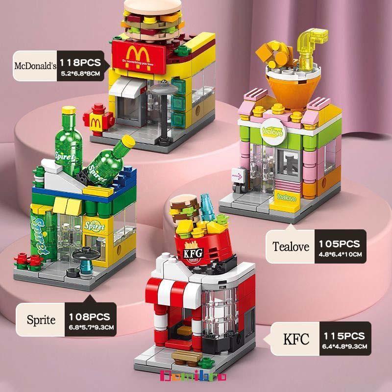 Product Introduction of Mainan Balok  Mini Toko sudut McDonald's 3D Puzzle Susun Edukasi Mainan Mainan Anak 25