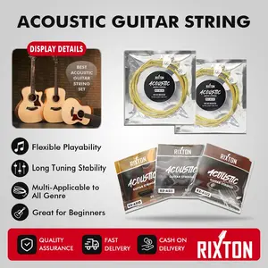 Rixton Senar Gitar Akustik String Set 80/20 Bronze  Gitar Strings Set of 6