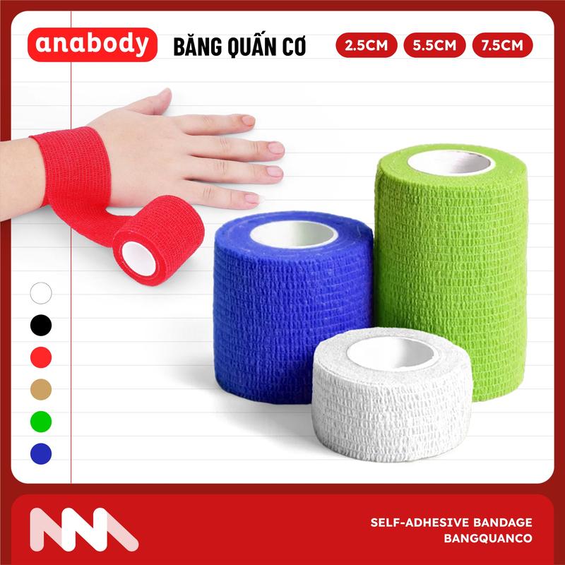 Băng Quấn Cơ Thể Thao Cao Su Non Chống Chấn Thương, Hỗ Trợ Luyện Tập | Quấn Cổ Tay, Cổ Chân
