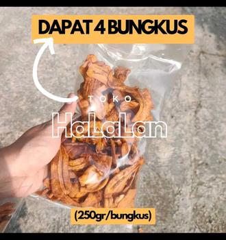 Product Review of [1kg] KRIPIK SALE PISANG KERING 1 KG total [4 x 250 gram] KHAS Cilacap RASA Manis Renyah Kriuk Cemilan Snack asli cilacap Keripik Salai Pisang CRISPY HALAL from m**1 1
