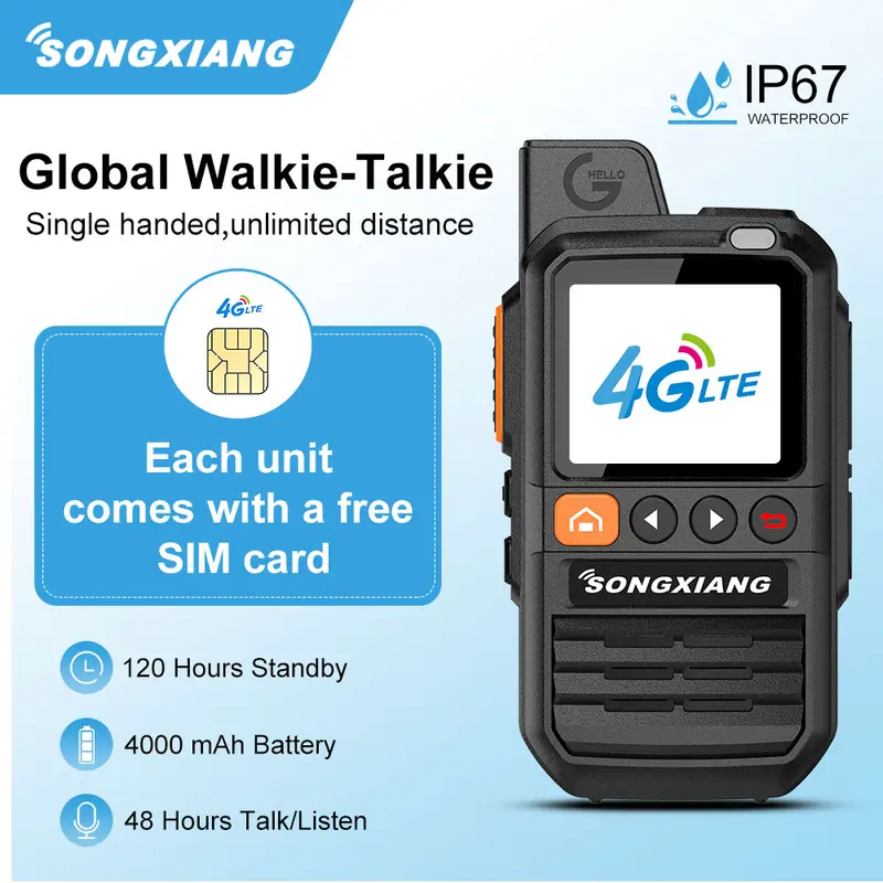 HT N3210 Walkie Talkie Jarak Jauh 5000km(Max) 8800mAH HT Wlan UHF  Waterproof Portable Two Way Radio With Charger 0