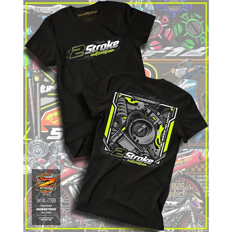 KAOS 2 STROKE | KAOS MEKANIK AMATIR | KAOS RACING ORIGINAL | BAJU RACING ORIGINAL | KAOS RACING FULL SPONSOR 5