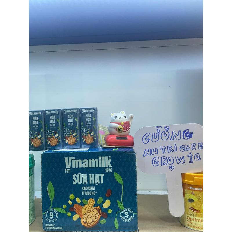 Vinamilk Thùng 24 Hộp Sữa Hạt Cao Đạm Ít Đường 180ml - 9g Protein Hỗ Trợ Tăng…