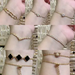 Gelang Serut Premium Wanita Cantik Lapis Emas Bracelets