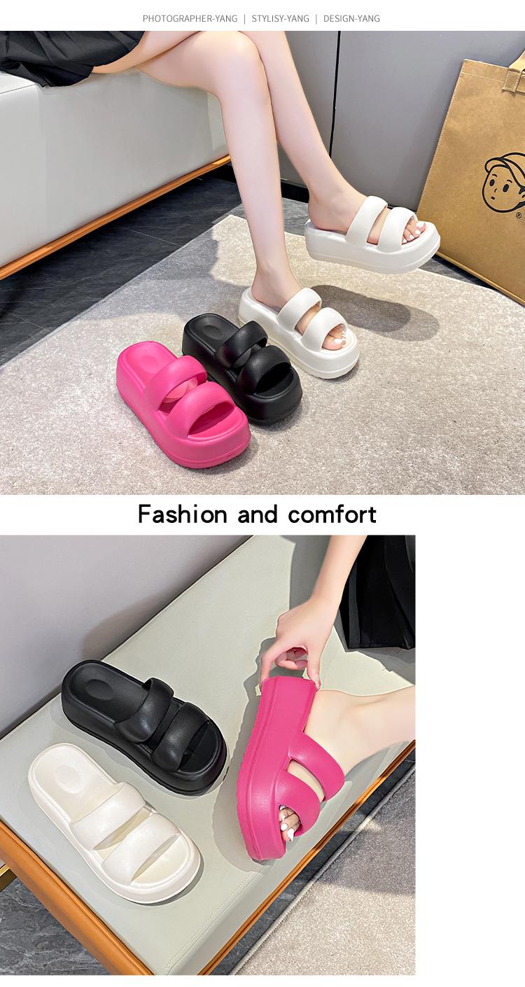 Product Introduction of Dép Cao Gót, Đế Dày, Màu Pastel Dành Cho Nữ, Dép Lê Mùa Hè, Không Trơn Trượt, Có Thể Đeo Ngoài Trời, Phong Cách Mới, 0000 18