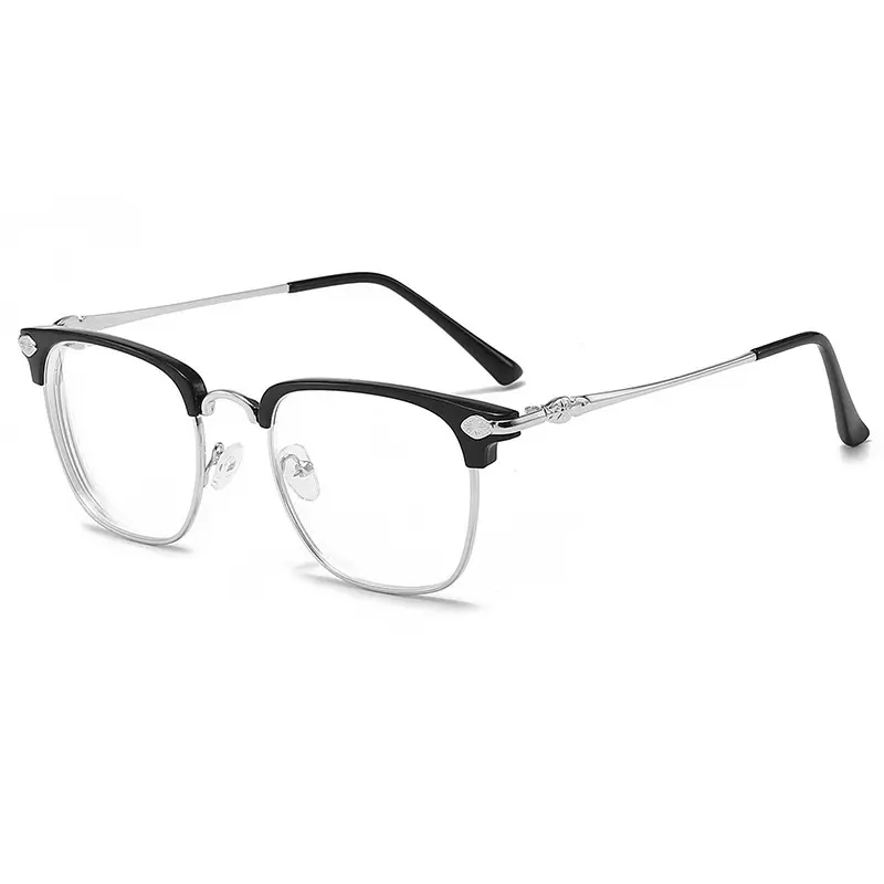 （Bisa COD）Kacamata Baca Anti Radiasi Lensa Plus Lensa Baca dan Jalan Lensa Double lensa Bifocal Frame Modis Unisex Pria Wanita Cewek Cowok bifokal 605 1