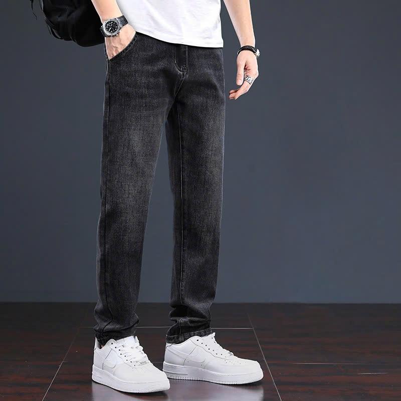 Quần jean nam túi chéo cao cấp 2 màu đen và xám vải jean co giãn 4 chiều cực đẹp form ôm dáng chuẩn size_JEANEP77 Menswear Denim Pants Có Túi