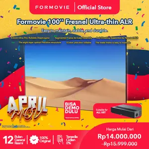 Formovie Screen Projector Fresnel Metal Frame ALR Screen 100-inch Layar