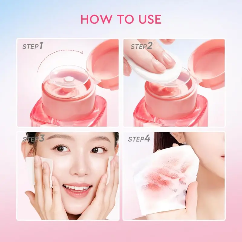 [New Launch]Glad2Glow Cherry Blossom Betaine Micellar Water-130ml/300ml Pembersih Wajah Make Up Remover Cleansing Water dan Melembabkan Wajah 5
