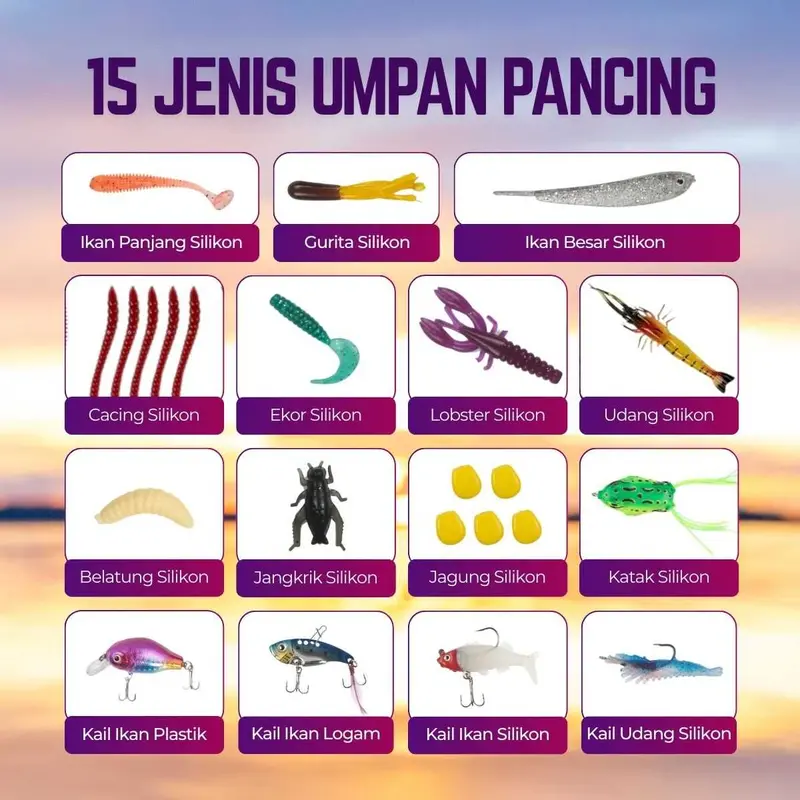 umpan Minnow Casting Set Lengkap Umpan Pancing Ikan Lure Set Fishing 101PCS 45PCS 171PCS 140PCS 109PCS 171PCS - LIXADA Forrecci umpan ikan mujair metal jig soft frog bufo 8