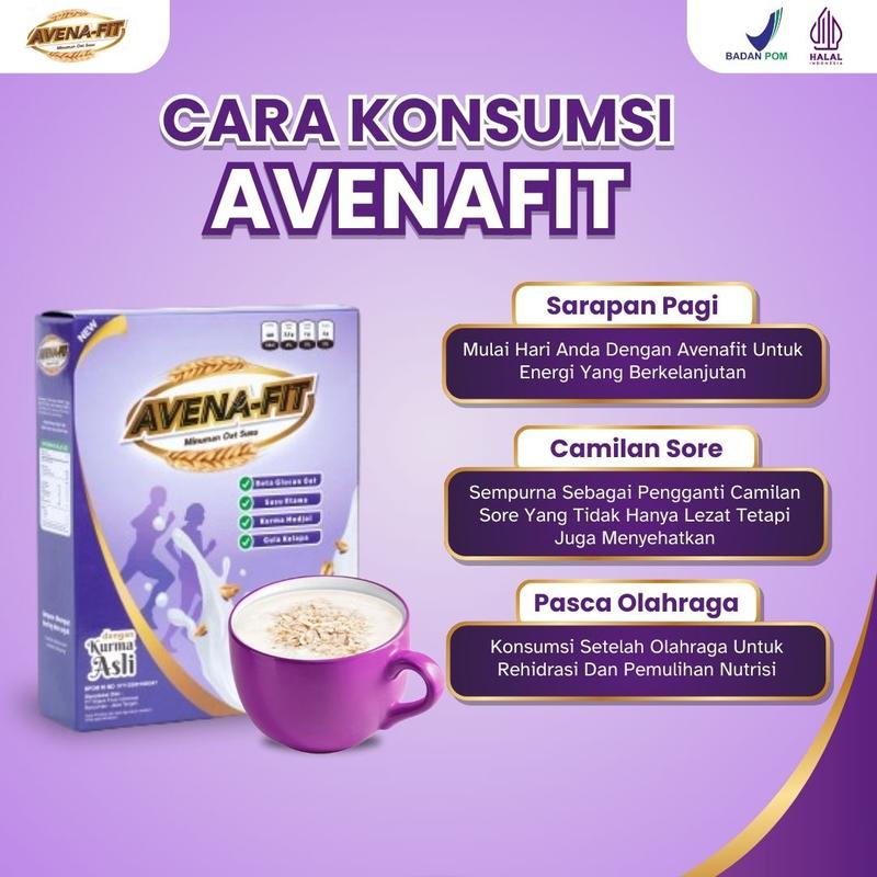 AVENAFIT Minuman Oat Susu Untuk Sarapan & Turunkan Kolesterol [1 Box] | Makanan Sarapan Sehat | Food Food Oatmeal Cereal Makanan Instan 4