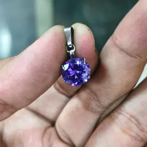 Liontin Stainless Monel Batu Kecubung Cutting