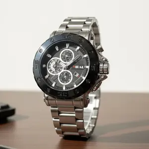 ViRAL Watch - Jam Tangan Pria Japan Quality 9640 Water Resistant 30M Stainless Steel Quartz Elegan Kaca