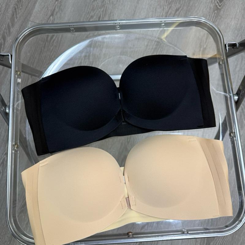   9066  Áo ngực không dây cài trước 2cm quả B cho nữ ôm sát có dây đeo vai 