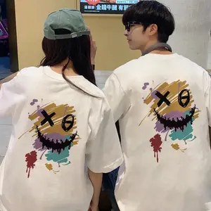SCARE  | T-shirt Couple Pasangan keren tebal dingin freeongkir bahan katun 30's premium Kaos kembaran dengan pacar atau bestie oversize bigsize jumbo LD 110 cm Kapel sablon belakang