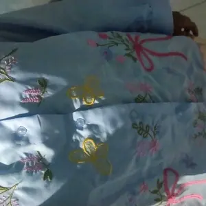Baju Anak - Valya Couple Atasan Ibu dan Dress Anak Perempuan Bordir Bunga Terbaru / Fashion Atasan Kemeja Wanita dan Dress Anak Perempuan Terlaris