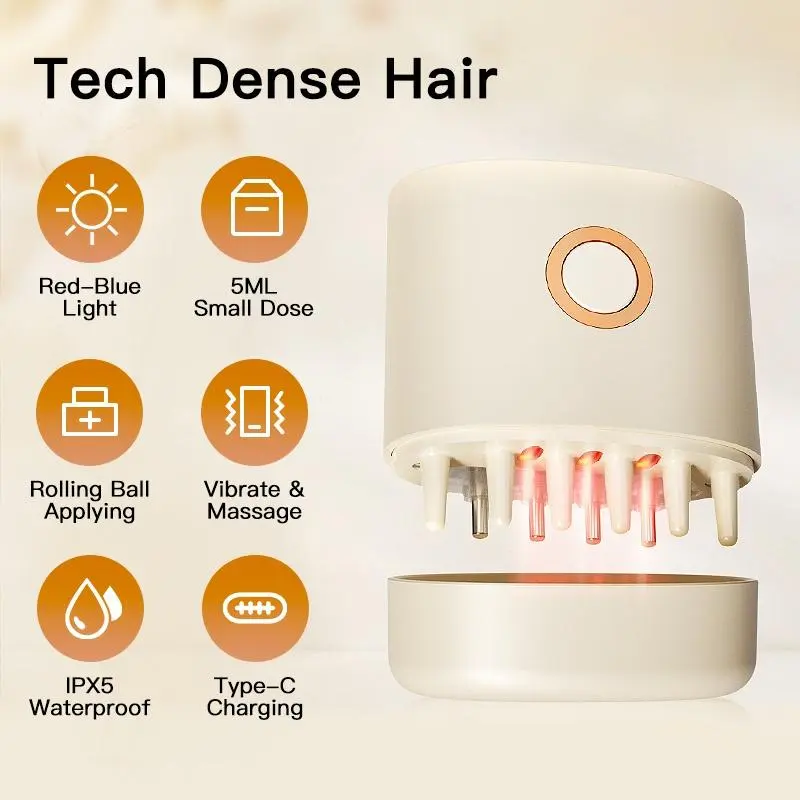 Electric Hair Oil Applicator and Scalp Massager 2 in 1 alat pijat electric Scalp Oil Applicator Head Massager for Hair Treatment Growth Facial Elektrik Punggung Wajah Tubuh Machine 1
