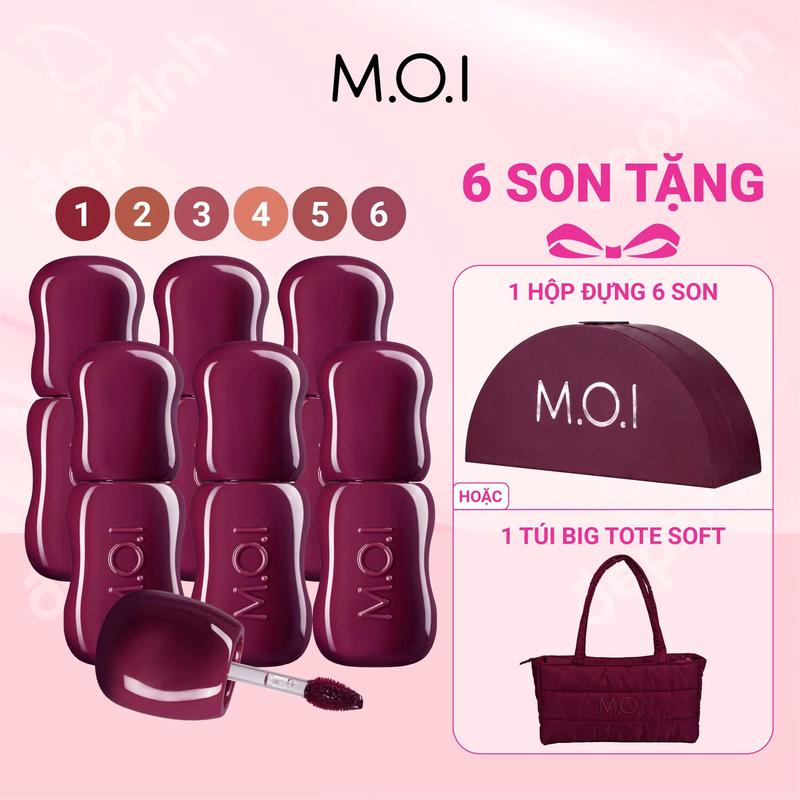 [TẶNG QUÀ] Set 6 thỏi son tint lì M.O.I Soft Power Matte Lip Tint 4ml