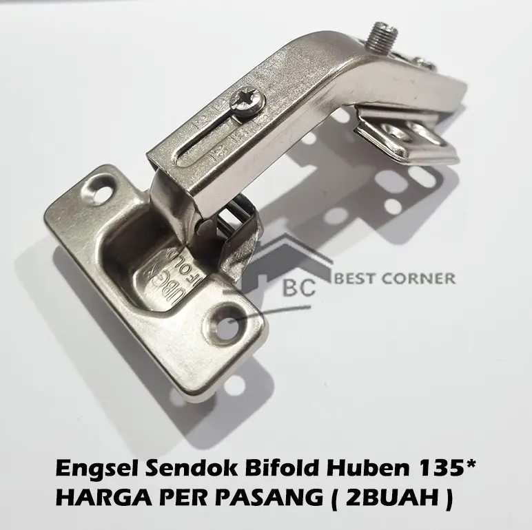 Engsel Huben Bifold / Bivold 135 Derajat / Engsel Sendok Sudut