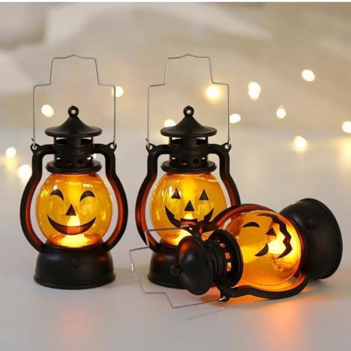 Lentera Halloween lampu LED halloween jack o lantern labu pumpkin dekorasi halowen