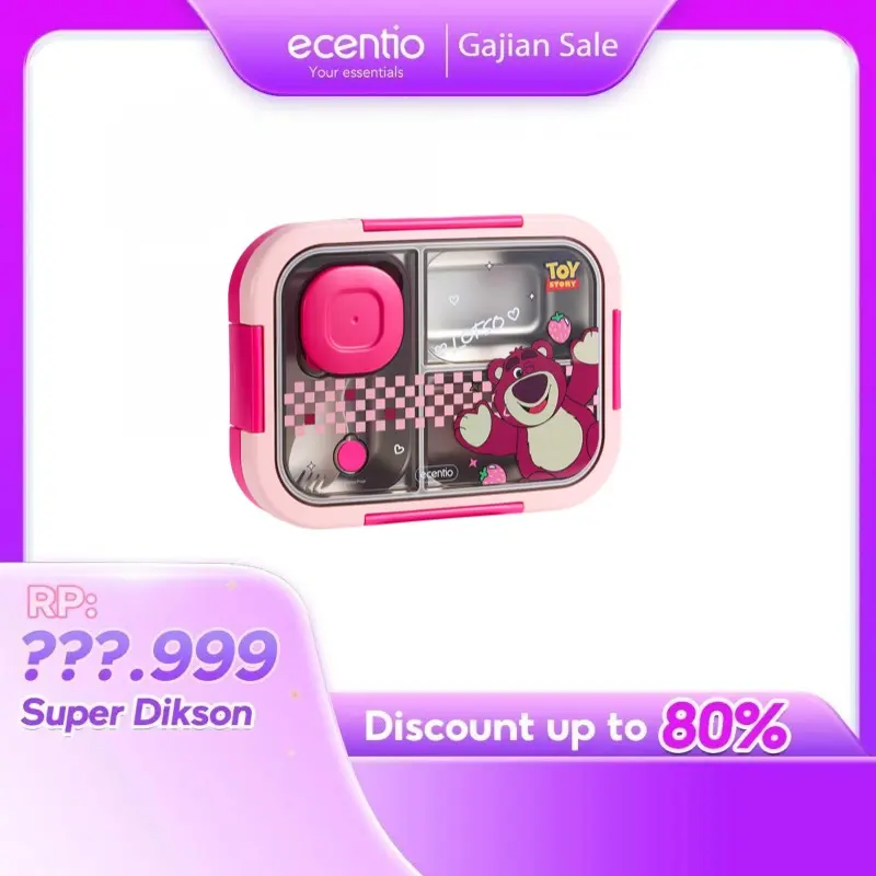 【PO 15 August】【celyhome  exclusive】ecentio  Lunch Box【Perlengkapan Sekolah】