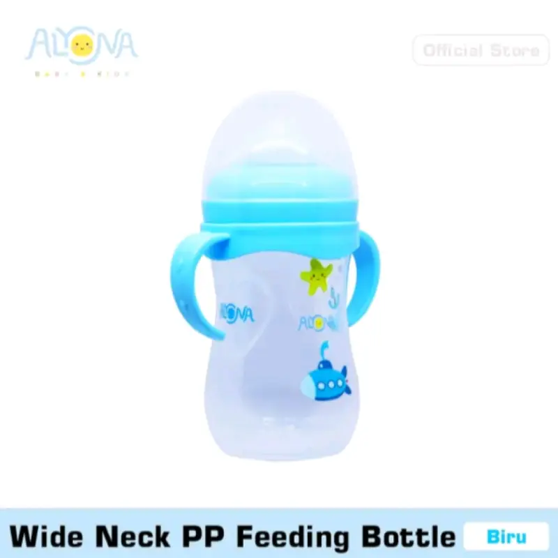Wide Neck PP Baby Feeding Bottle AL-015 Handie 240ml 1