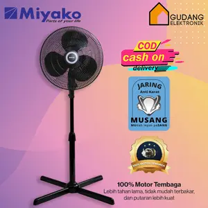 [COD READY] MIYAKO STAND FAN / KIPAS ANGIN BERDIRI KAS-1606 X PL / KAS 1606 X PL / KAS 1606XPL (16 INCH) GARANSI RESMI