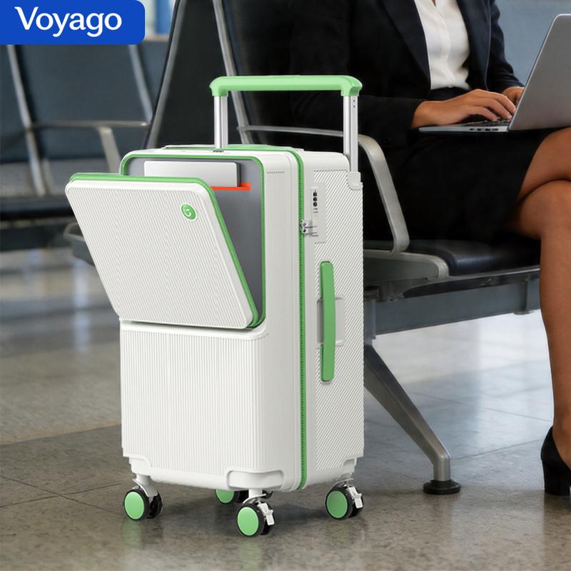 Vali Kéo Voyago Cao Cấp  sz 20 /26 Inch Ngăn Mở Trước Tiện Lợi Vali Du Lịch Công Tác Tay Kéo Điều Chỉnh VALI DOANH NHÂ  suitcase