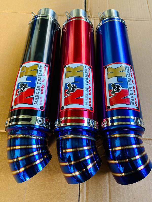  Phụ kiện xe máy Pô NLK full cổ 2 khúc kèm   pass + 3 lò xo   lắp cho nhiều dòng xe Phụ tùng xemay 