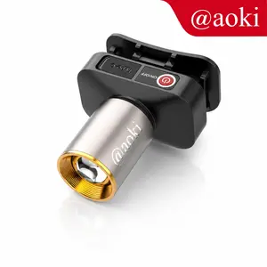 AOKI Senter Kepala 800 lumen Cahaya Maksimal Plus RechargePro dengan USB-C, 60W Fokus & Penyebaran Zoom
