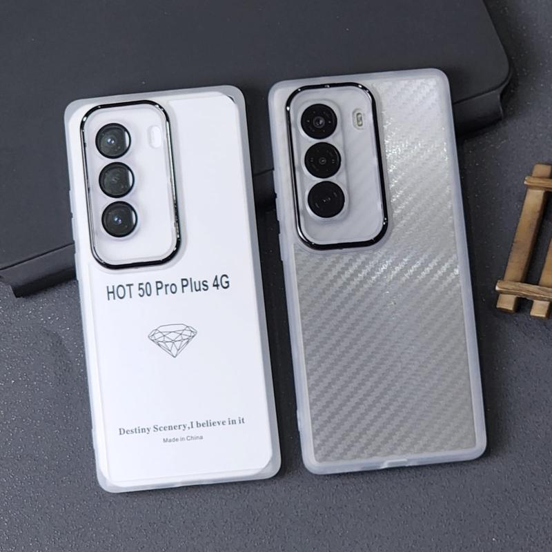 Baifu - Hybrid Case Clear Case Infin1x Hot 50 4G Hot 50 5G Hot 50 Pro Plus 7