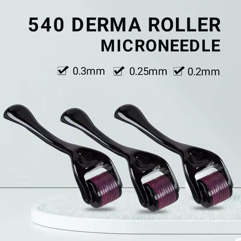 Product Introduction of Derma Roller 540 Microneedling Darma Roller Beard Growth Hair Roller Micro Needle Face Derma stamp 3