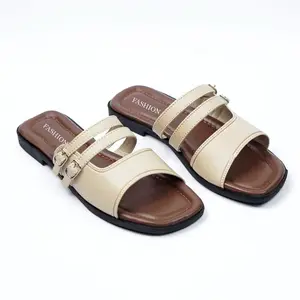 Sandal Flat Wanita Sendal Teplek Kekinian Cantik Elegan Pijakan Empuk